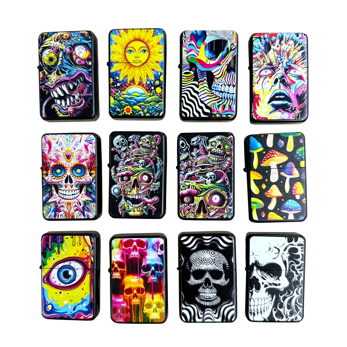 Mind Bending Metal Flip Torch Lighter - 12 Pieces Per Retail Ready Display 25259 SMOKEZILLA