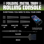 Folding Metal Tray Rolling Console - 6 Pieces Per Retail Ready Display 25267 SMOKEZILLA
