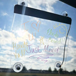 Dry Erase Window Glow Board with Markers - 6 Pieces Per Retail Ready Display 25274 CAR VIBEZ