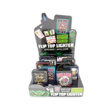 Metal Flip Top Lighter - 12 Pieces Per Retail Ready Display 25279 SMOKEZILLA