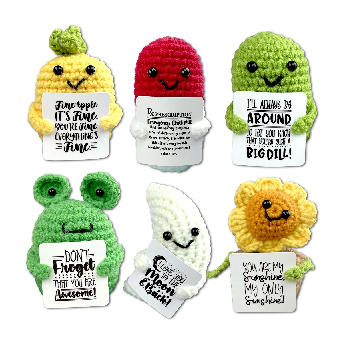 Emotional Support Keepsake Crochet Plush Pals - 12 Pieces Per Retail Ready Display 25287 KIPP BROTHERS
