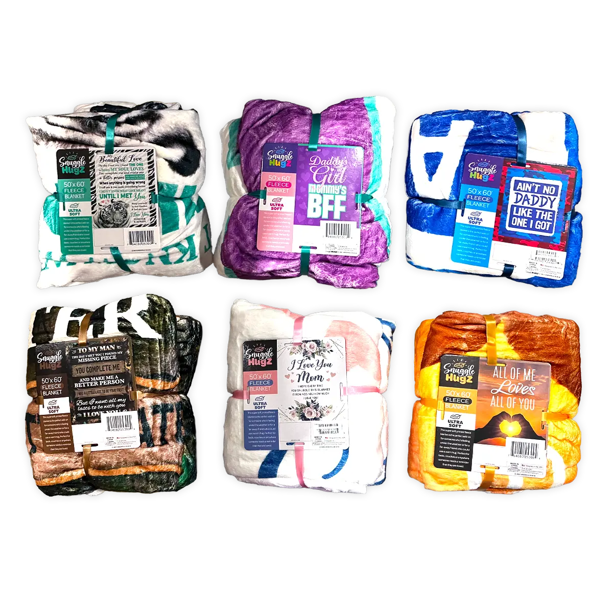 Assorted Blankets Refill - 6 Pieces Per Pack 25300 KIPP BROTHERS