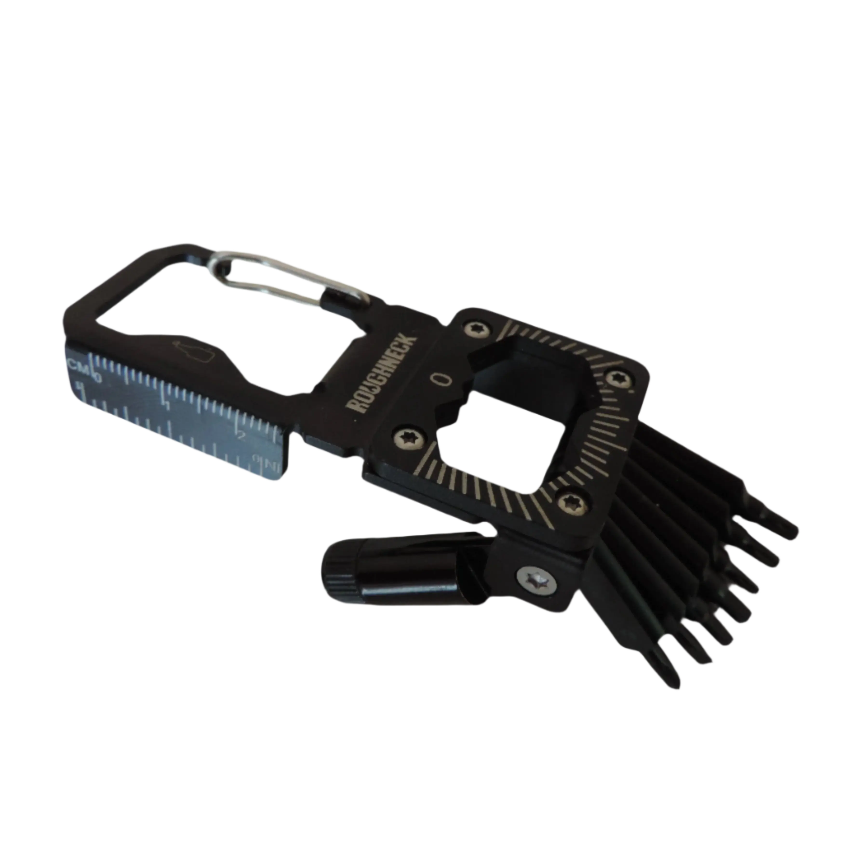 Multi-Tool 14-in-1 Carabiner with Light - 6 Pieces Per Retail Ready Display 25312 ROUGHNECK