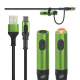 Multi-Tool Charging Cable Coil Lighter Flashlight Dual USB-C Ports with USB to USB-C - 6 Pieces Per Retail Ready Display 25318 SMOKEZILLA