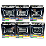 Light-Up Patriotic Parent Suction Cup Mount Car Sign - 6 Pieces Per Retail Ready Display 25319 CAR VIBEZ