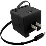 Retractable 30" Charger AC Dual Port USB-C 20 Watts - 6 Pieces Per Retail Ready Display 25383 GADGET GEAR