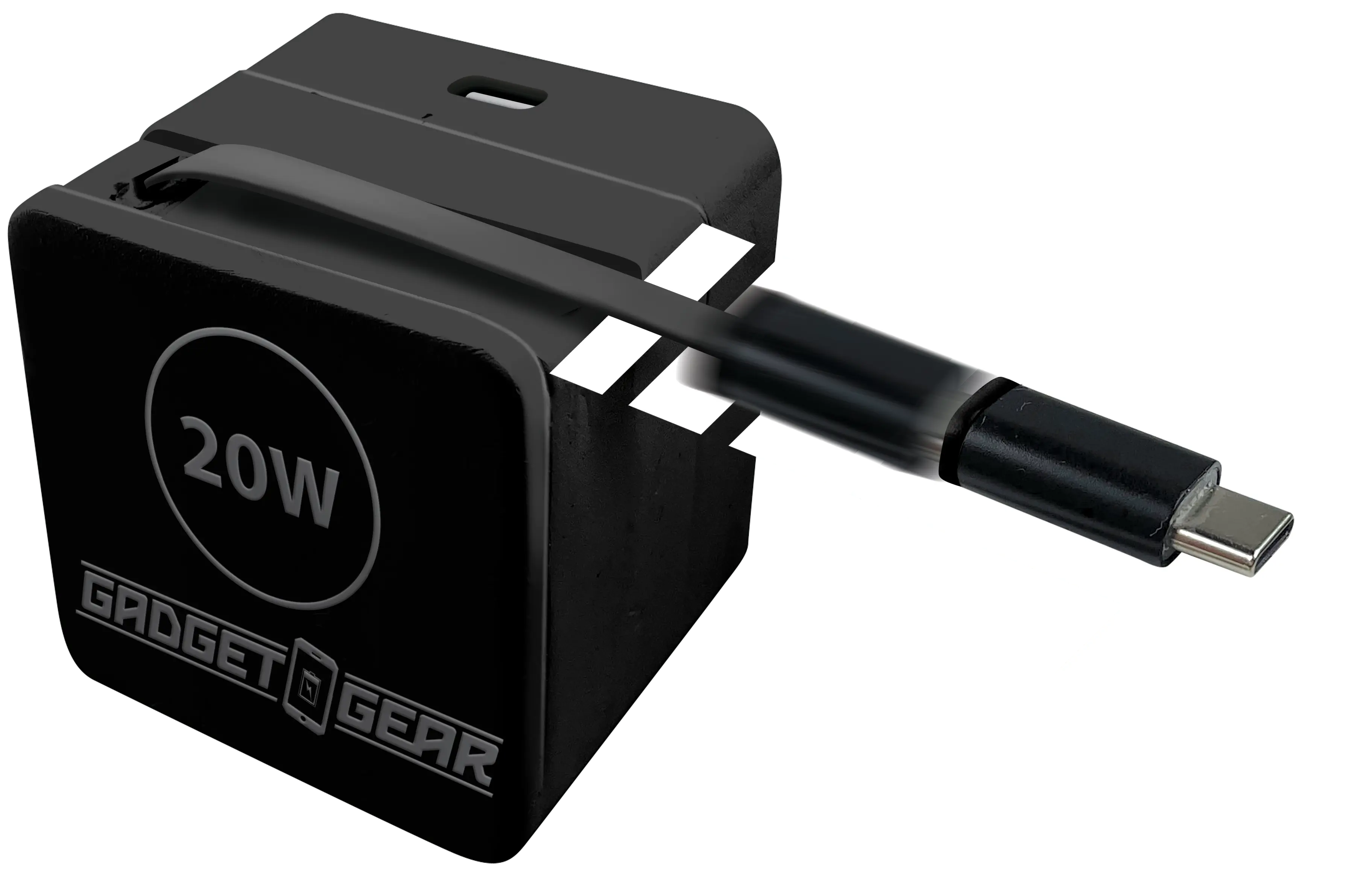 Retractable 30" Charger AC Dual Port USB-C 20 Watts - 6 Pieces Per Retail Ready Display 25383 GADGET GEAR