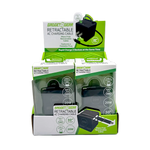 Retractable 30" Charger AC Dual Port USB-C 20 Watts - 6 Pieces Per Retail Ready Display 25383 GADGET GEAR