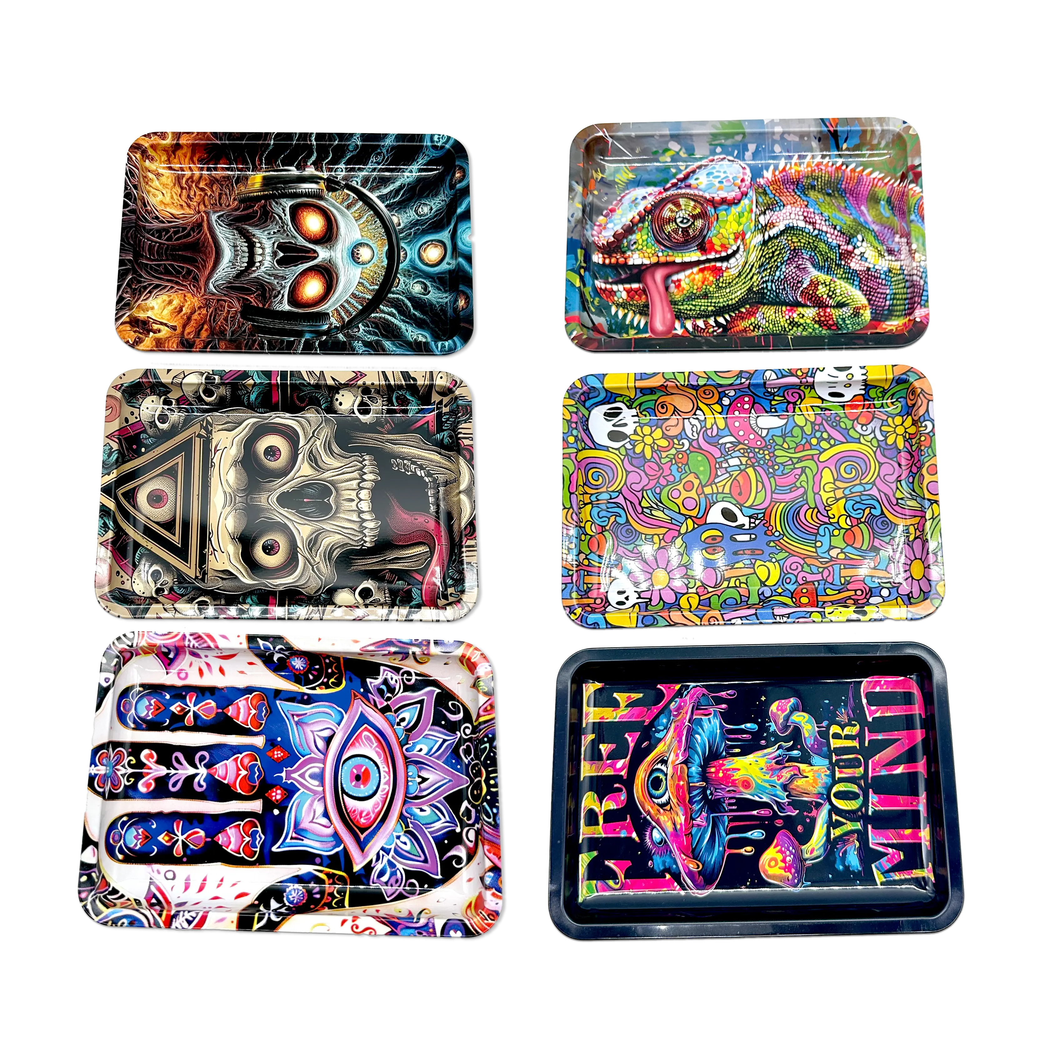 Metal Roll Tray - 6 Pieces Per Retail Ready Display 25482 SMOKEZILLA