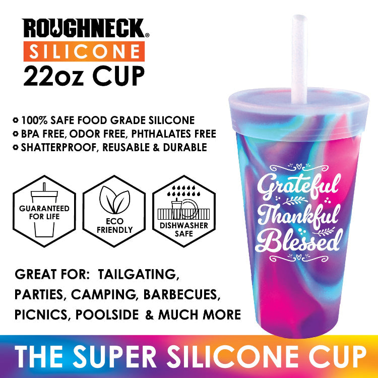 Silicone 22oz Silicone Cup C - 6 Pieces Per Retail Ready Display 26164 ROUGHNECK