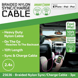 Charging Cable Wing Rack Assortment 10FT - 10 Pieces Per Pack 88584 GADGET GEAR