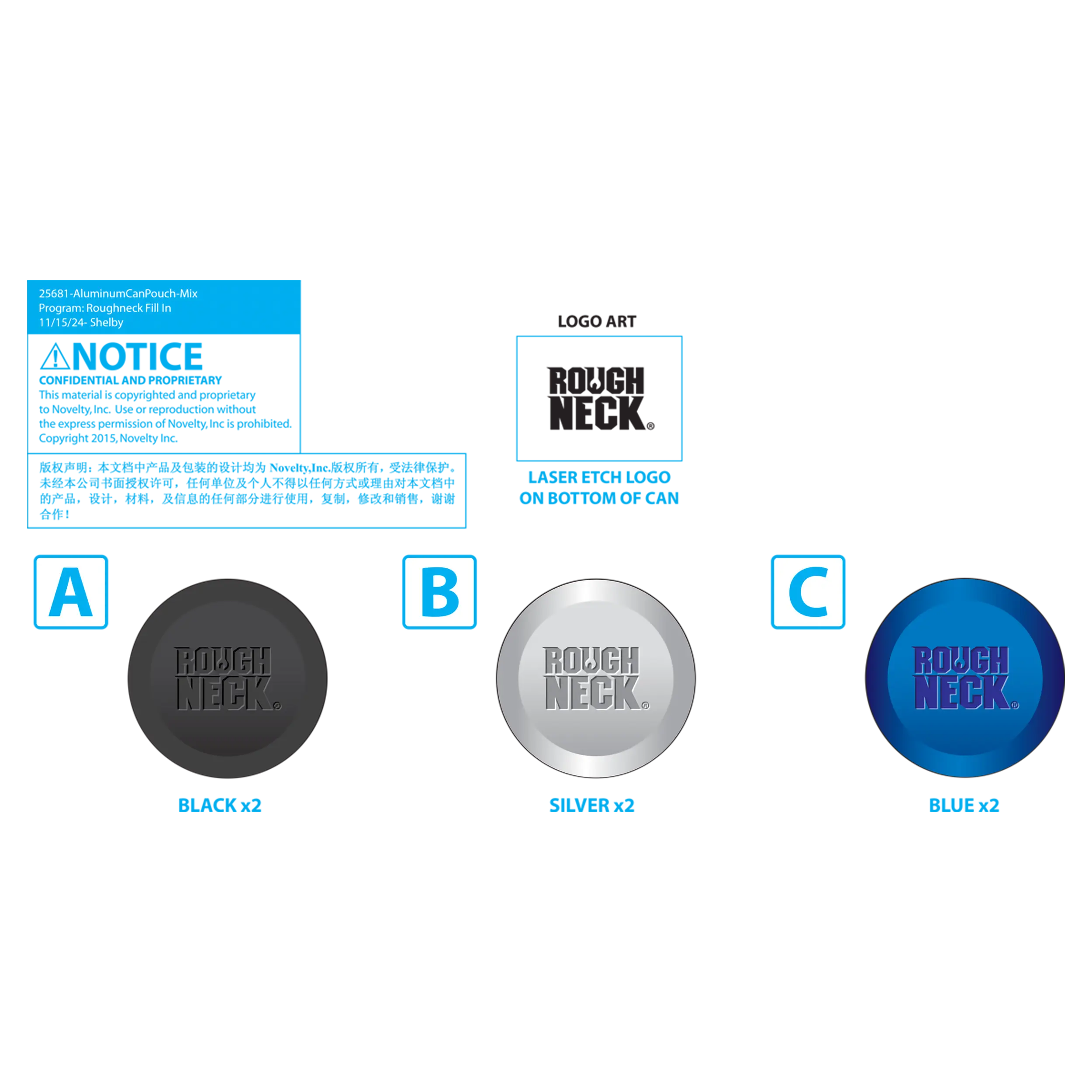 Nicotine Pouch And Storage Canisters  - 6 Pieces Per Retail Ready Display 25681 ROUGHNECK