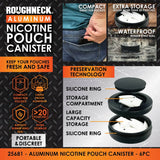 Nicotine Pouch And Storage Canisters  - 6 Pieces Per Retail Ready Display 25681 ROUGHNECK