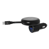 Car Charger MagSafe Retractable USB-A / USB-C Adapter 45W - 6 Pieces Per Retail Ready Display 25757 GADGET GEAR