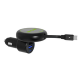 Car Charger MagSafe Retractable USB-A / USB-C Adapter 45W - 6 Pieces Per Retail Ready Display 25757 GADGET GEAR