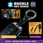 Buckle Key Chain - 6 Pieces Per Retail Ready Display 25767 CAR VIBEZ