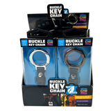 Buckle Key Chain - 6 Pieces Per Retail Ready Display 25767 CAR VIBEZ