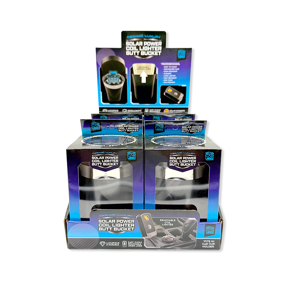 Ceramic USB Butt Bucket - 6 Per Retail Ready Display 25775 CAR VIBEZ