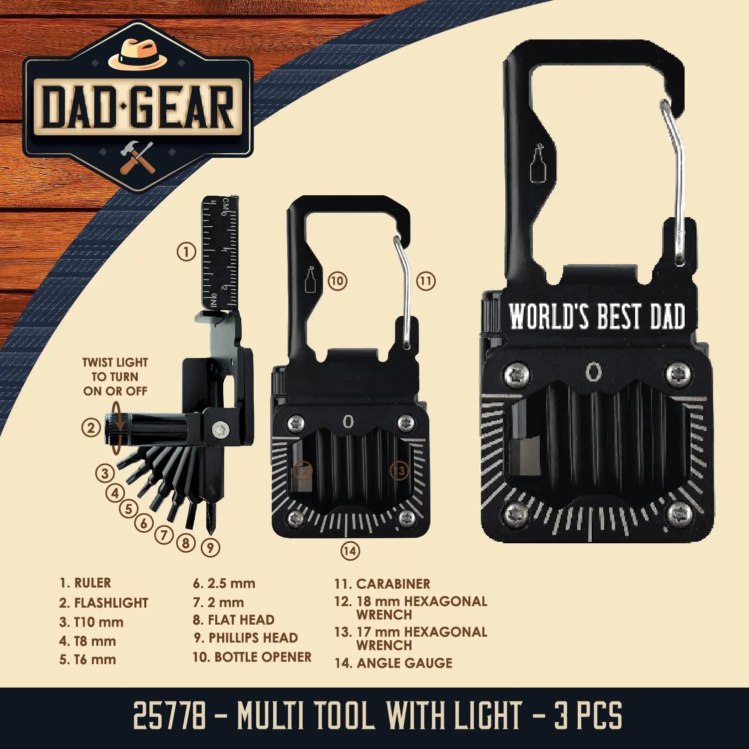 Father's Day Assorted Floor Display - 50 Pieces Per Retail Ready Display 88587 KIPP BROTHERS