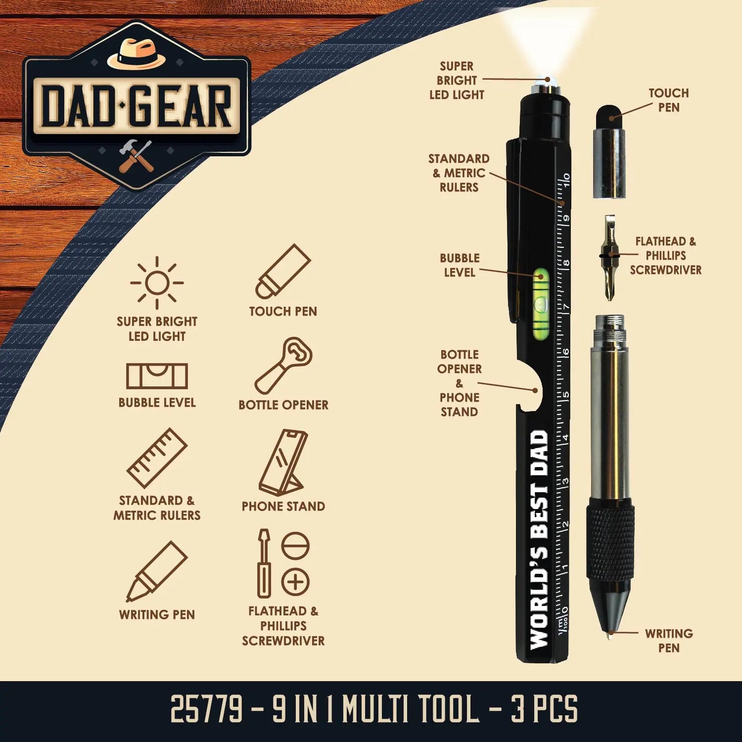 Father's Day Assorted Floor Display - 50 Pieces Per Retail Ready Display 88587 KIPP BROTHERS