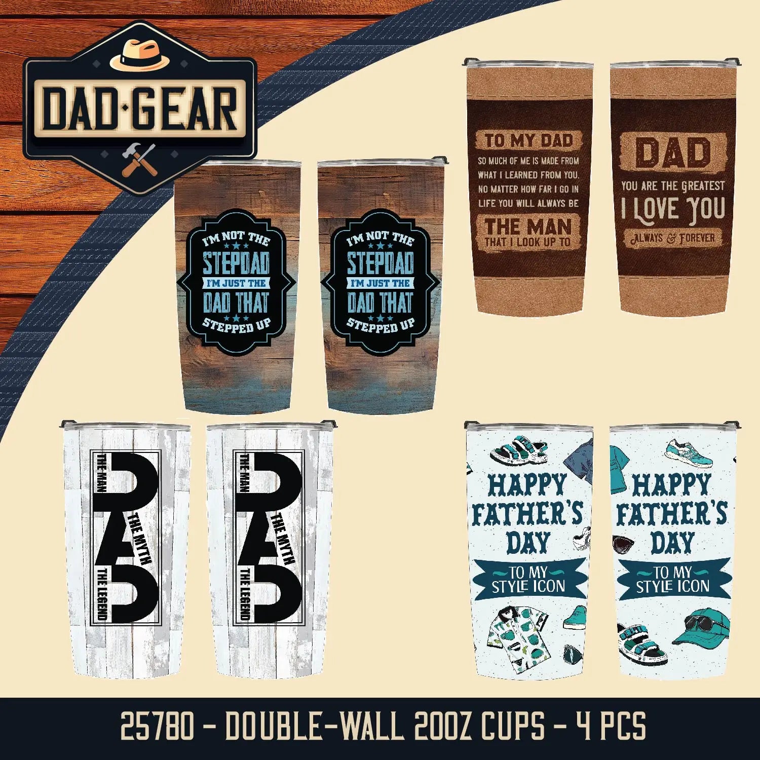 Father's Day Assorted Floor Display - 50 Pieces Per Retail Ready Display 88587 KIPP BROTHERS