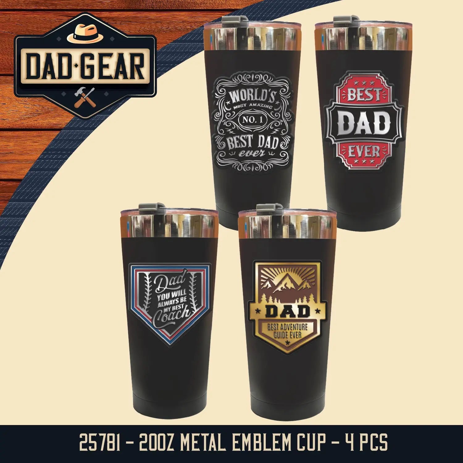 Father's Day Assorted Floor Display - 50 Pieces Per Retail Ready Display 88587 KIPP BROTHERS