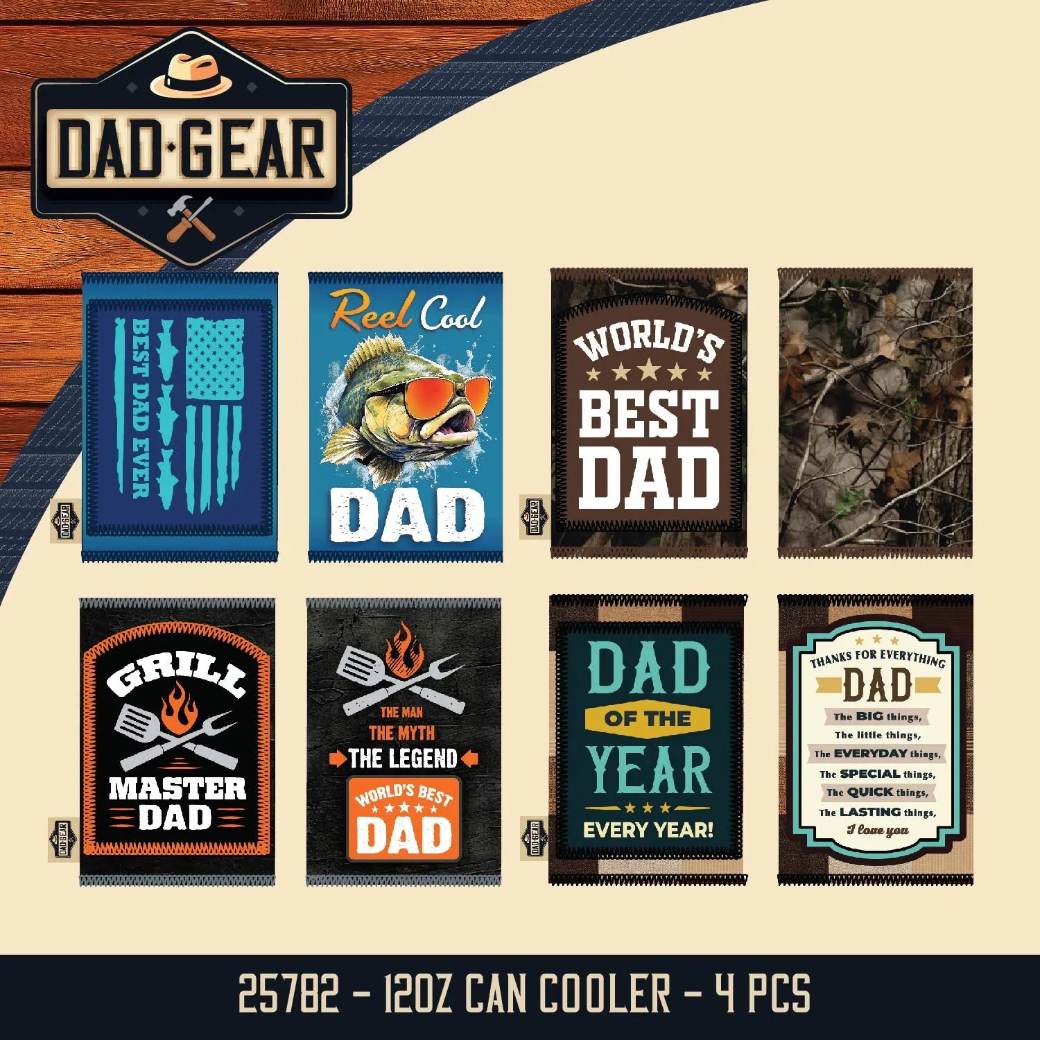 Father's Day Assorted Floor Display - 50 Pieces Per Retail Ready Display 88587 KIPP BROTHERS