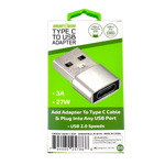 Charging Adapter USB-C to USB Converter - 6 Pieces Per Retail Ready Display 25786 GADGET GEAR