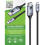 USB-C to HDMI Adapter Cable 6FT 4K Ultra HD 60hz - 6 Pieces Per Retail Ready Display 25788 GADGET GEAR