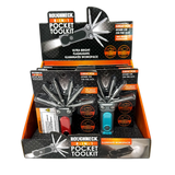 8-In-1 Pocket Toolkit Multi-Tool with Lights - 6 Pieces Per Retail Ready Display 25789 ROUGHNECK
