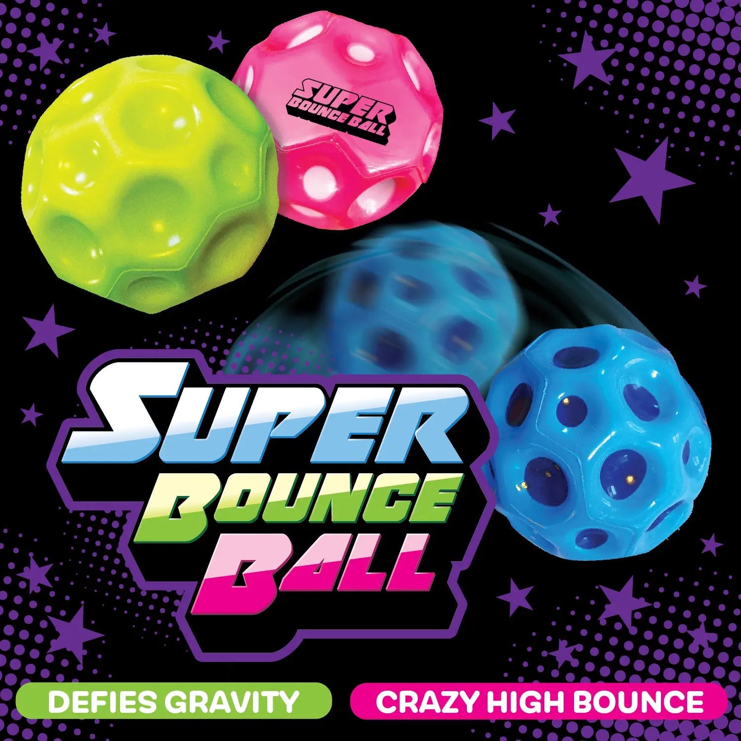Super Bounce Ball - 12 Pieces Per Retail Ready Display 25815 KIPP BROTHERS
