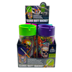Full Print Glass Butt Bucket Ashtray - 6 Pieces Per Retail Ready Display 25830 SMOKEZILLA