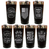 Stainless Steel 20oz Metal Emblem Insulated Printed Tumblers - 6 Pieces Per Retail Ready Display 25835