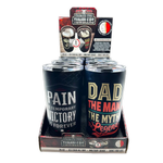 Stainless Steel 20oz Metal Emblem Insulated Printed Tumblers - 6 Pieces Per Retail Ready Display 25835 GEAR HEAD