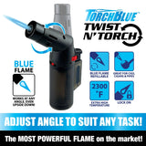 Twist N' Torch Pivot XXL Lighter - 12 Pieces Per Retail Ready Display 25844 TORCH BLUE