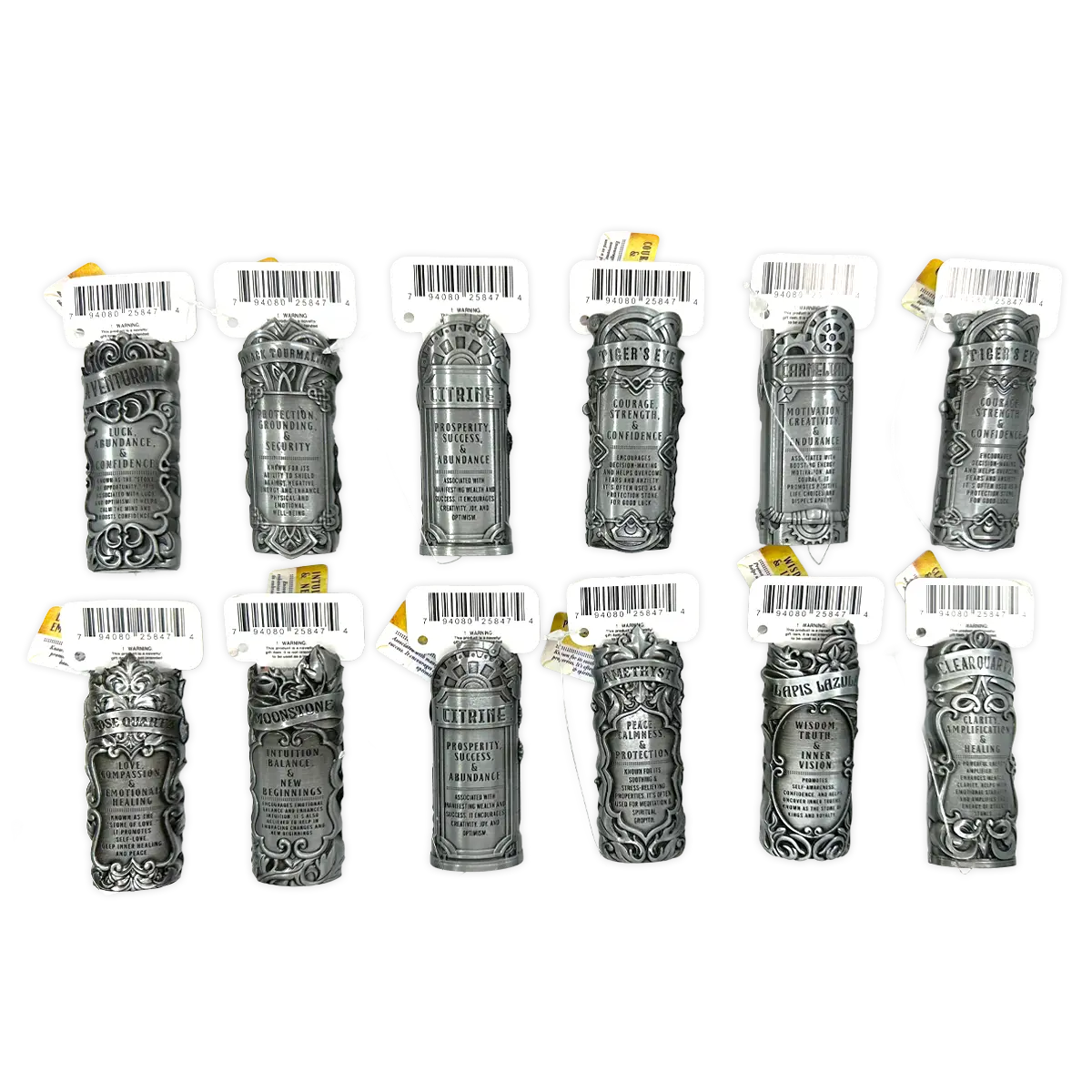 Metal Energy Stone Lighter Case - 12 Pieces Per Retail Ready Display 25847 SMOKEZILLA
