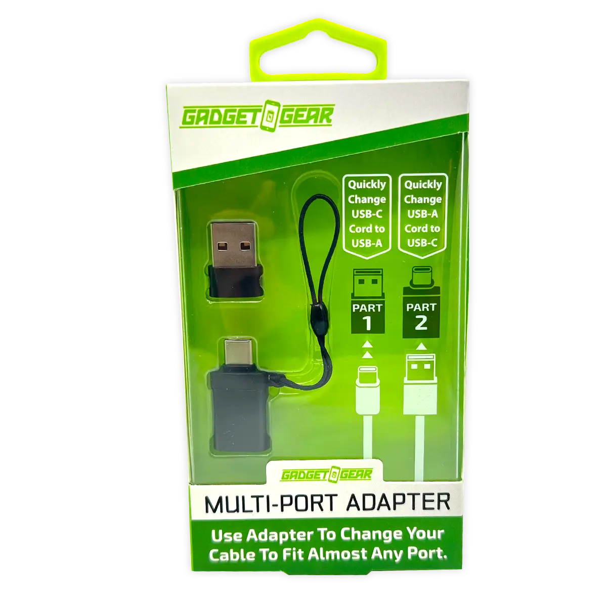 Multi-Port Keychain Adapter - 6 Pieces Per Retail Ready Display 25850 GADGET GEAR