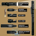 Multi-Tool 6-In-1 Tactical Pen with LED Flashlight - 6 Pieces Per Retail Ready Display 25852 TAC GEAR