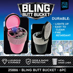 Bling Butt Bucket Ashtray with LED Light - 6 Pieces Per Retail Ready Display 25886 SMOKEZILLA