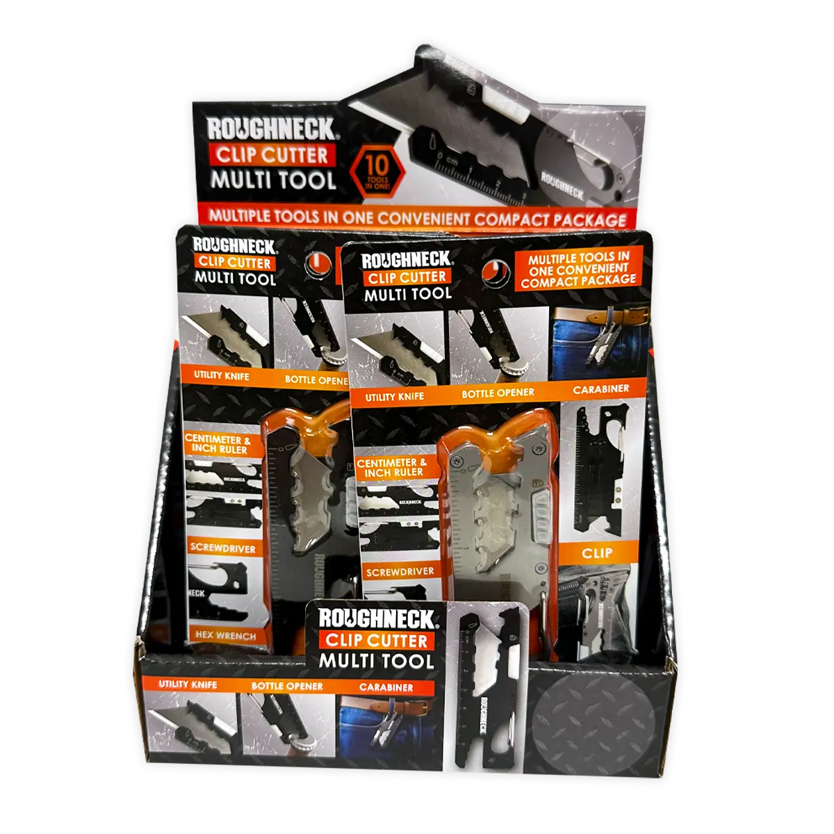 Clip Cutter Multi-Tool - 6 Pieces Per Retail Ready Display 25889 ROUGHNECK