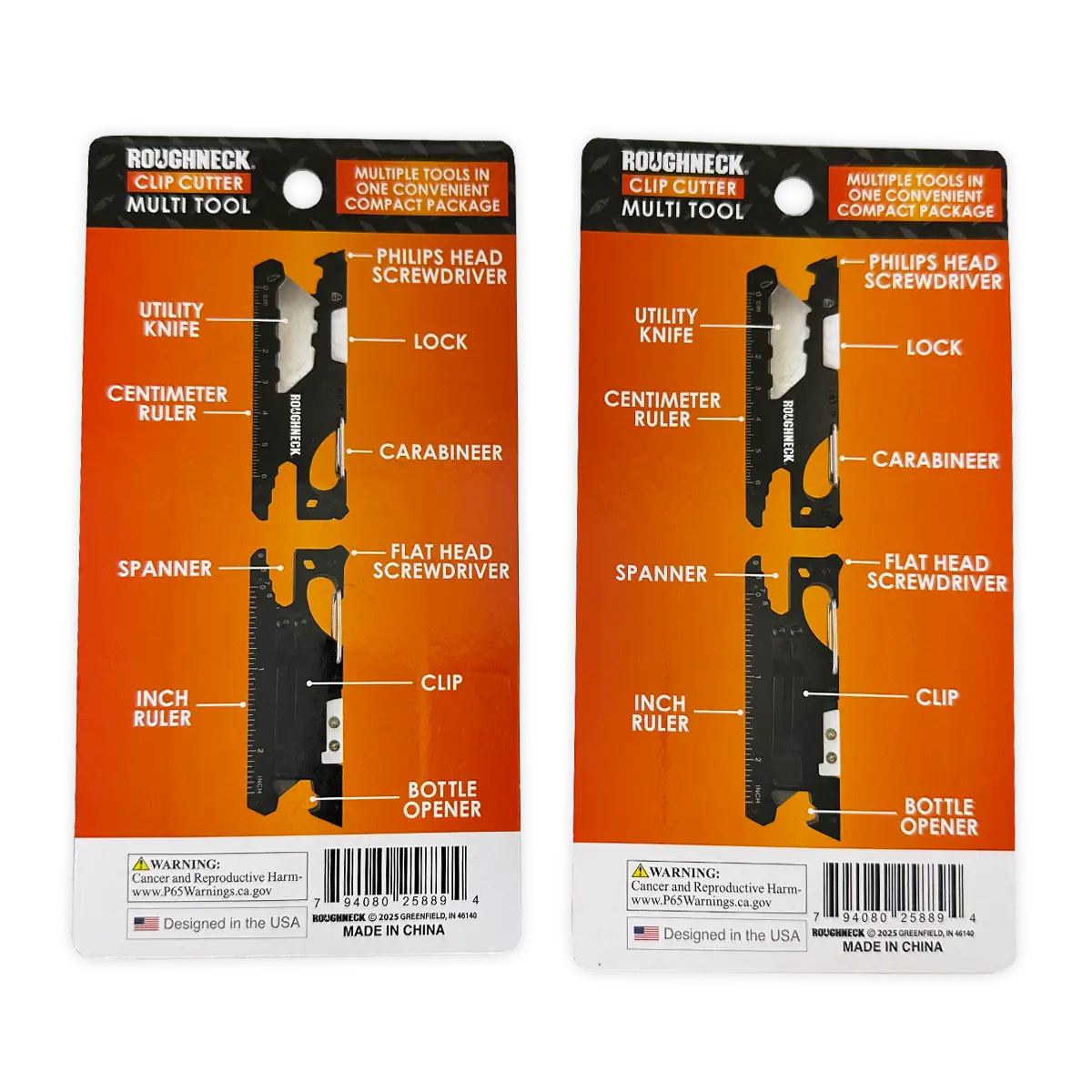 Clip Cutter Multi-Tool - 6 Pieces Per Retail Ready Display 25889 ROUGHNECK