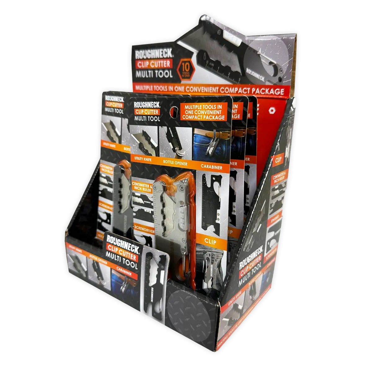 Clip Cutter Multi-Tool - 6 Pieces Per Retail Ready Display 25889 ROUGHNECK