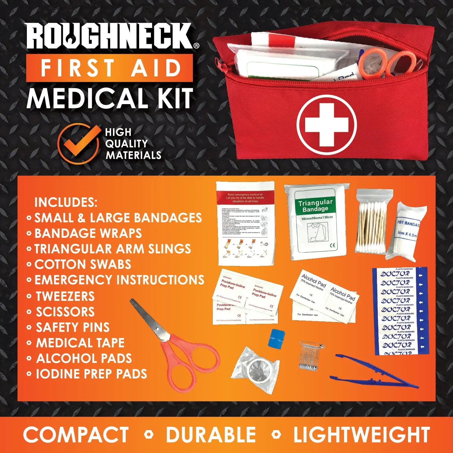 First Aid Kit - 6 Pieces Per Retail Ready Display 25900 ROUGHNECK