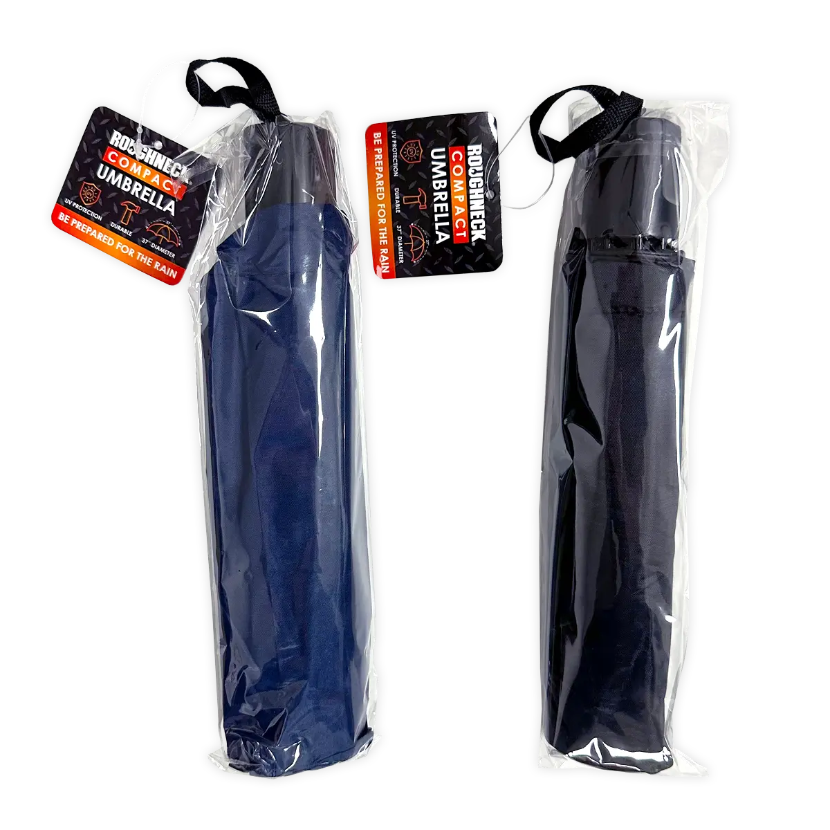 Compact Umbrella with Merchandising Hang Strip - 6 Pieces Per Retail Ready Display 25901 ROUGHNECK