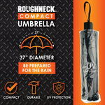 Compact Umbrella with Merchandising Hang Strip - 6 Pieces Per Retail Ready Display 25901 ROUGHNECK