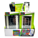 Rechargeable Power Bank with Rgb Lights - 6 Pieces Per Retail Ready Display 25908 GADGET GEAR