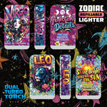 Zodiac Dual Torch Lighter- 12 Pieces Per Retail Ready Display 25915 SMOKEZILLA