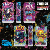 Zodiac Dual Torch Lighter- 12 Pieces Per Retail Ready Display 25915 SMOKEZILLA