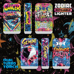 Zodiac Dual Torch Lighter- 12 Pieces Per Retail Ready Display 25915 SMOKEZILLA