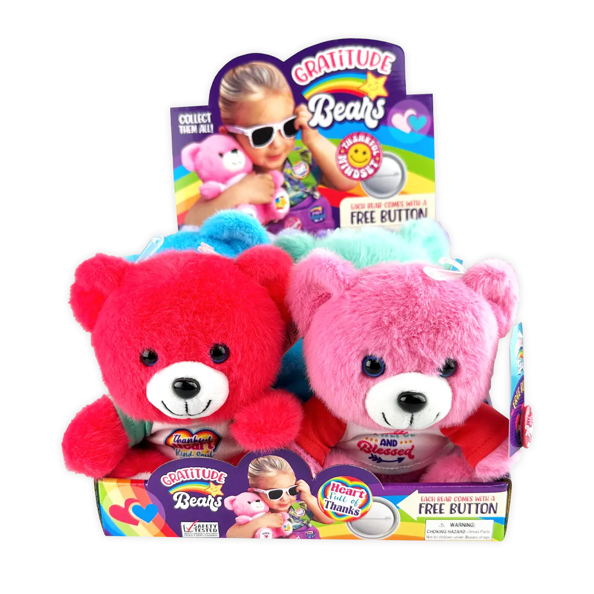 Gratitude Plush Bear - 6 Pieces Per Retail Ready Display 25917 KIPP BROTHERS